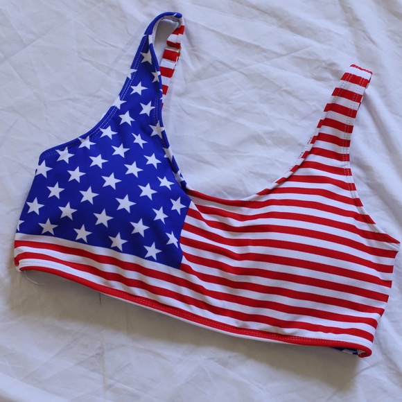 Xhilaration Other - American flag swim top